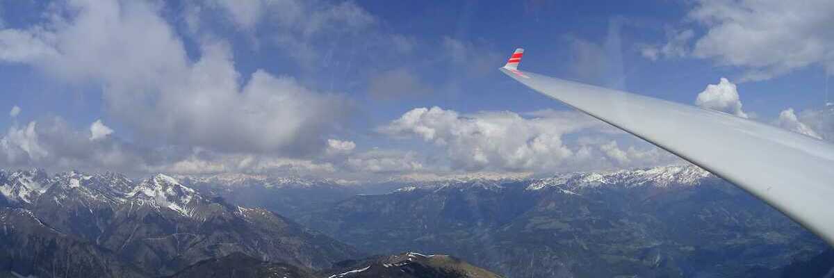 Flugwegposition um 11:49:30: Aufgenommen in der Nähe von Gemeinde Kötschach-Mauthen, Österreich in 2482 Meter
